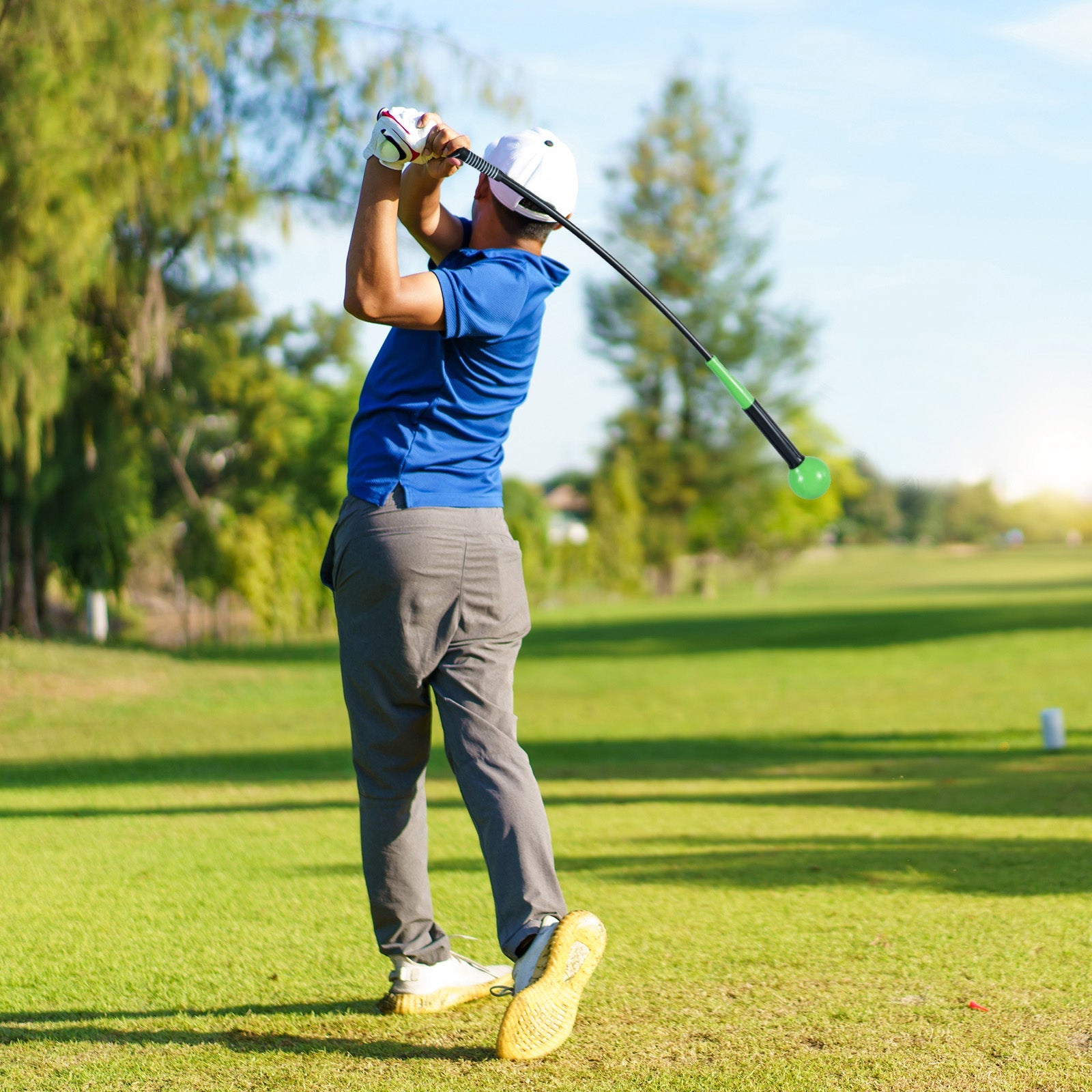 40 Inch Weighted Golf Swing Trainer Aid for Grip Rhythm Balance