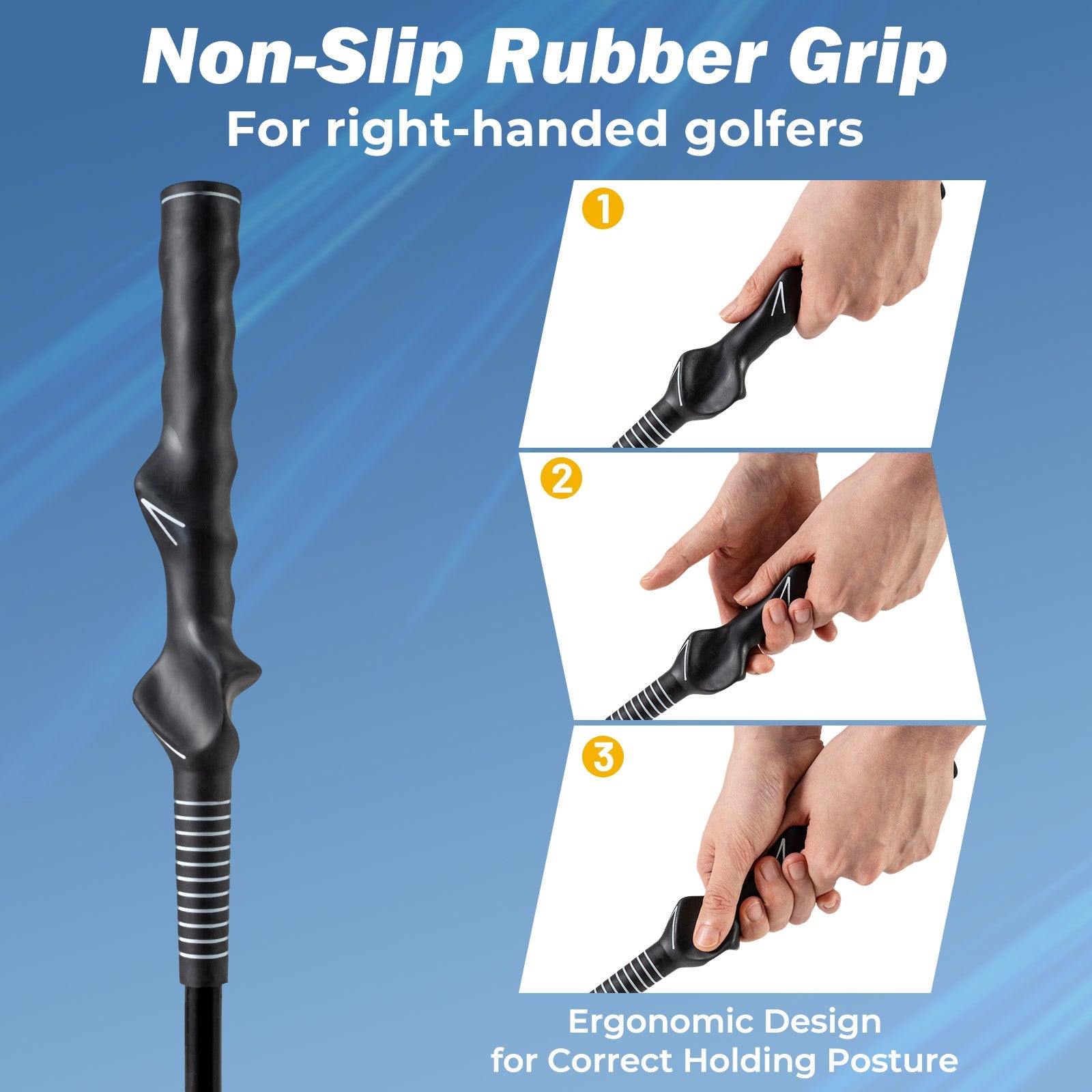 40 Inch Weighted Golf Swing Trainer Aid for Grip Rhythm Balance